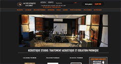 Desktop Screenshot of acoustique-studio.com